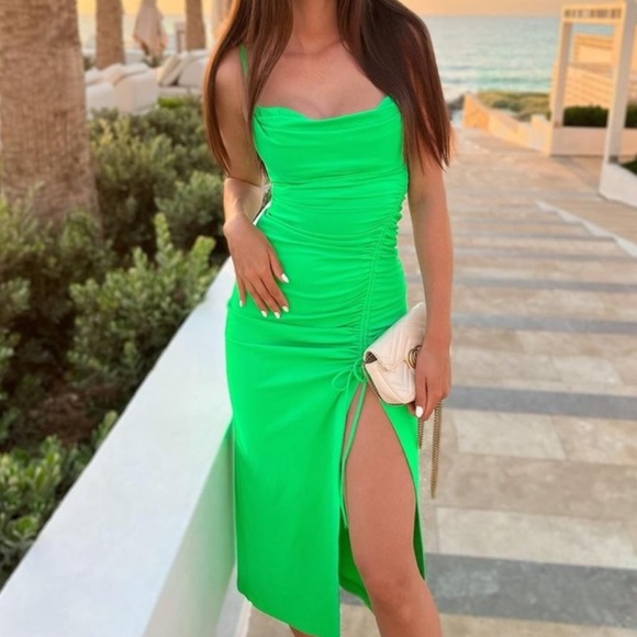 ZARA | Draped Midi Dress - Picture 8 of 10